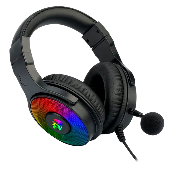 Headset Gamer Redragon Pandora RGB, USB, Com Microfone Removível, Drivers 50mm, Preto - H350RGB