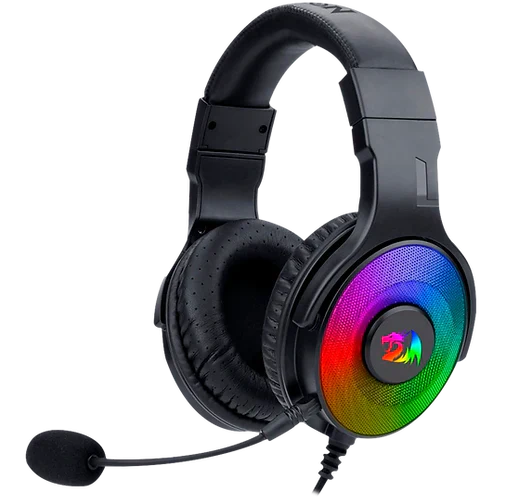 Headset Gamer Redragon Pandora RGB, USB, Com Microfone Removível, Drivers 50mm, Preto - H350RGB