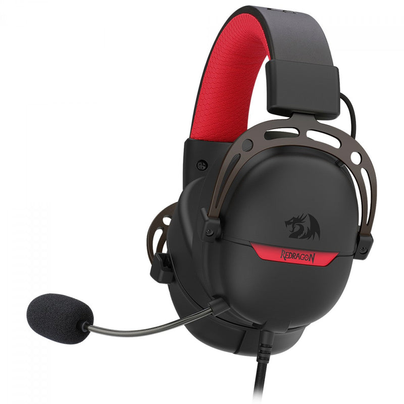 Headset Gamer Redragon Aurora Preto, USB, Drivers 40mm, Surround 7.1, Preto, H376BR