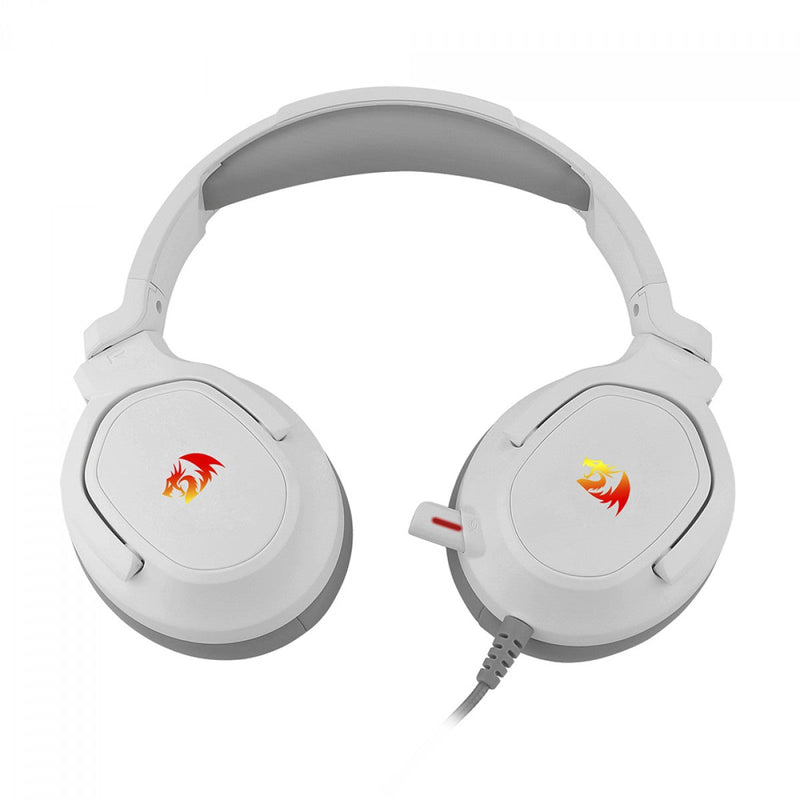 Headset Gamer Redragon Nireus, RGB, USB, 7.1 Surround, Drivers De 50mm, White, H399W-RGB