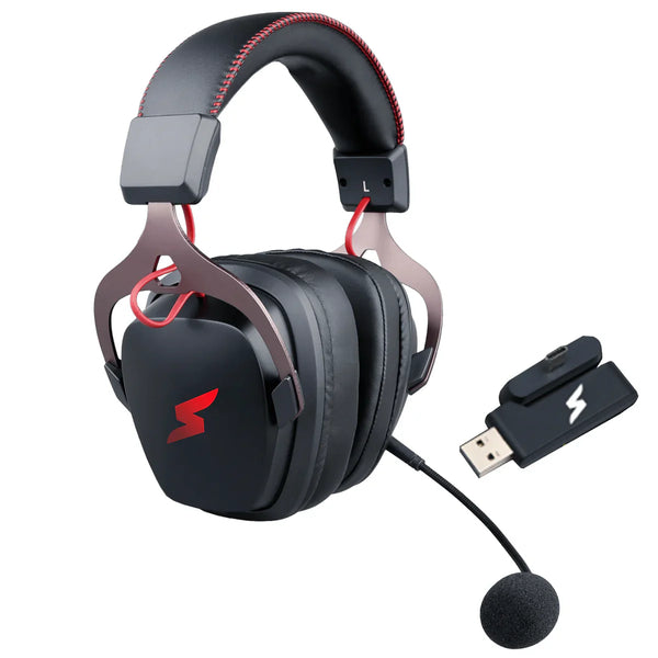 Headset Gamer SuperFrame Wind V2, Wireless, Drivers de 50mm, 7.1 Surround, RGB, USB + USB-C, Bluetooth, Black, SF-H05-V2